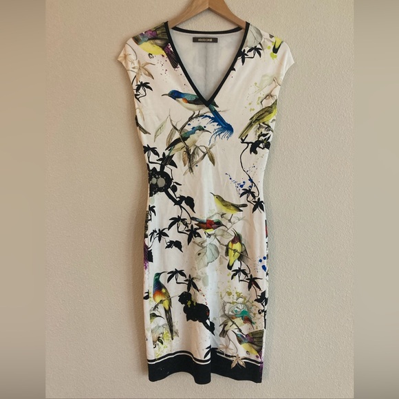 Roberto Cavalli Dresses & Skirts - Roberto Cavalli body-con bird dress size 44